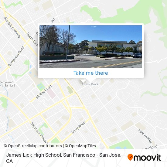 Mapa de James Lick High School