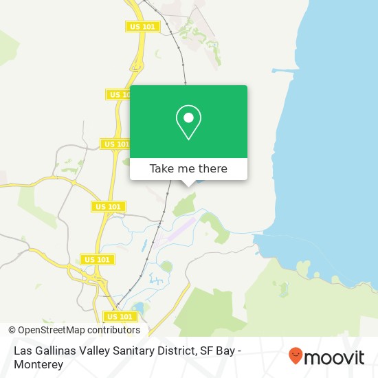 Las Gallinas Valley Sanitary District map