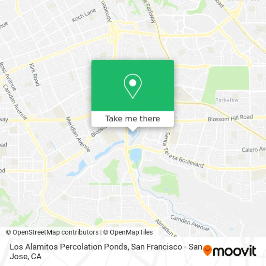 Mapa de Los Alamitos Percolation Ponds