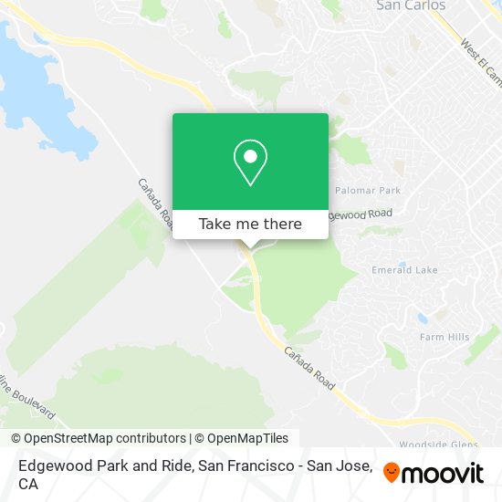 Edgewood Park and Ride map