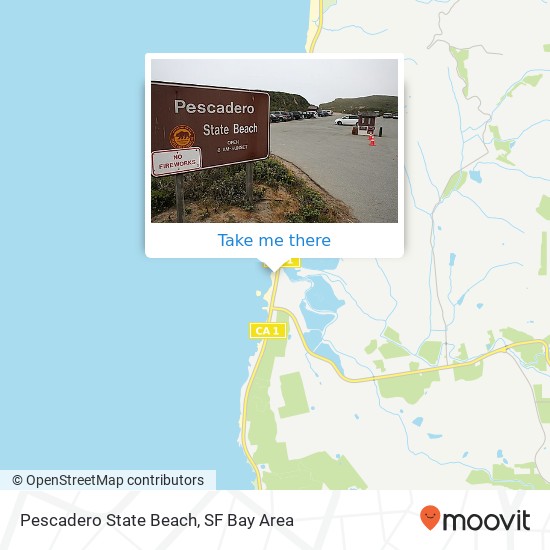 Pescadero State Beach map