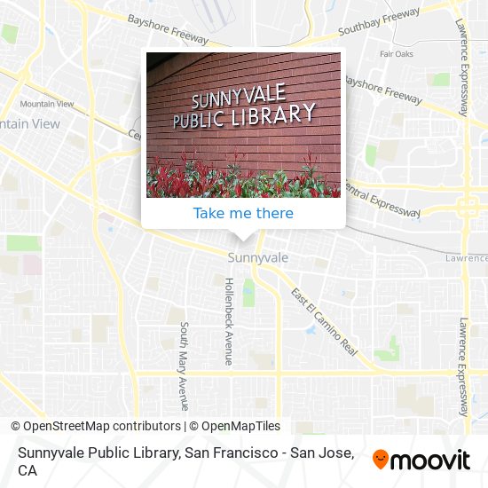 Mapa de Sunnyvale Public Library