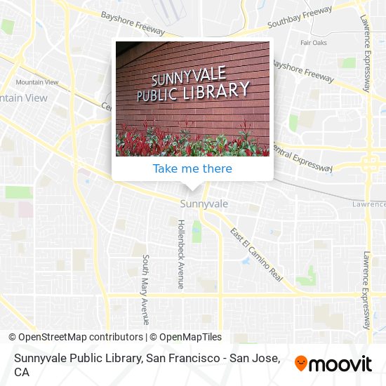 Sunnyvale Public Library map