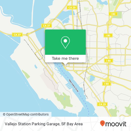 Vallejo Station Parking Garage map