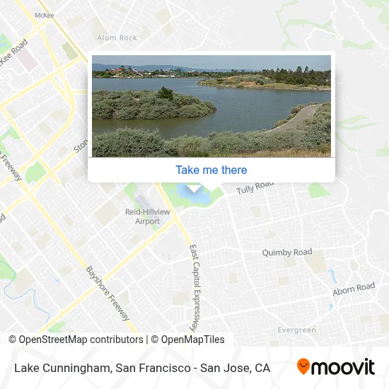 Lake Cunningham map