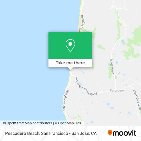 Pescadero Beach map