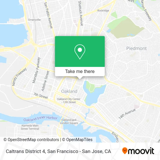 Mapa de Caltrans District 4