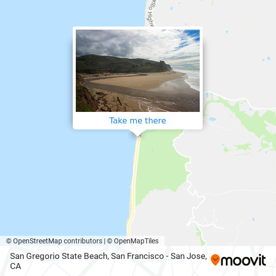 Mapa de San Gregorio State Beach