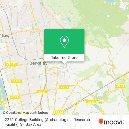 2251 College Building (Archaeological Research Facility) map