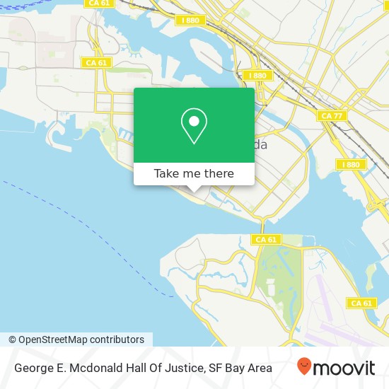 George E. Mcdonald Hall Of Justice map