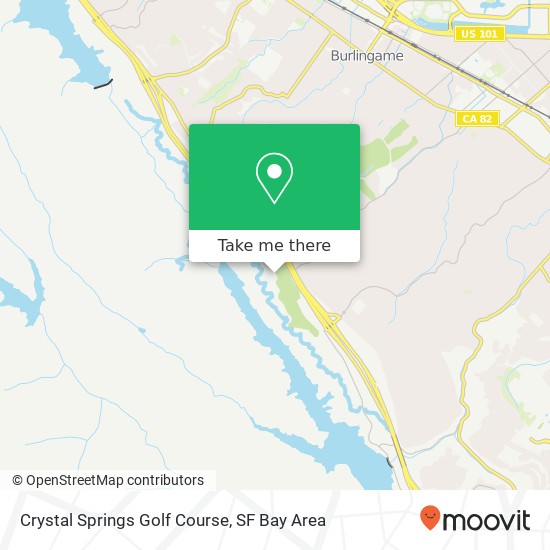 Mapa de Crystal Springs Golf Course