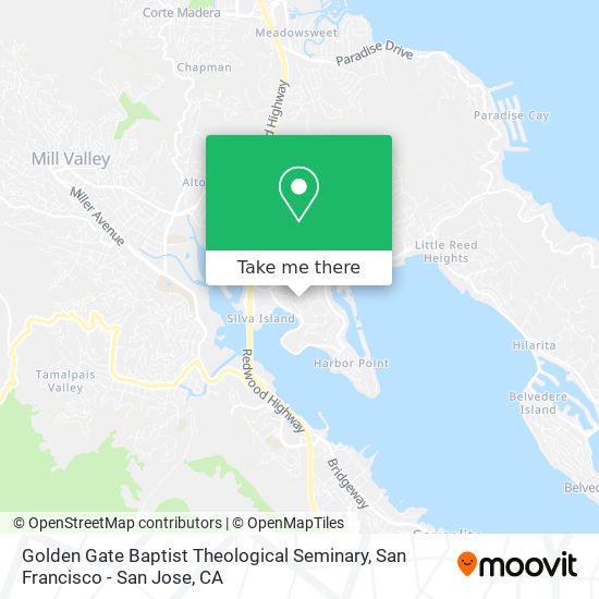 Mapa de Golden Gate Baptist Theological Seminary