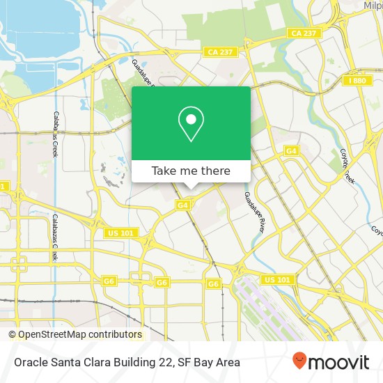 Mapa de Oracle Santa Clara Building 22