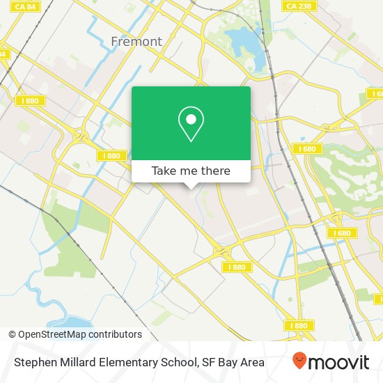 Stephen Millard Elementary School map
