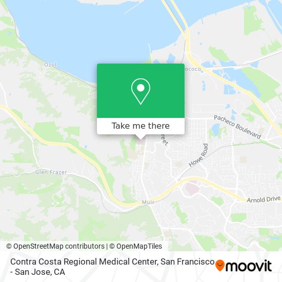 Contra Costa Regional Medical Center map