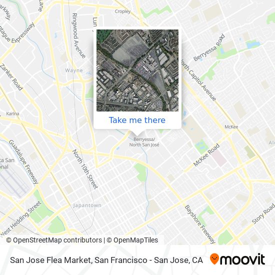 San Jose Flea Market map