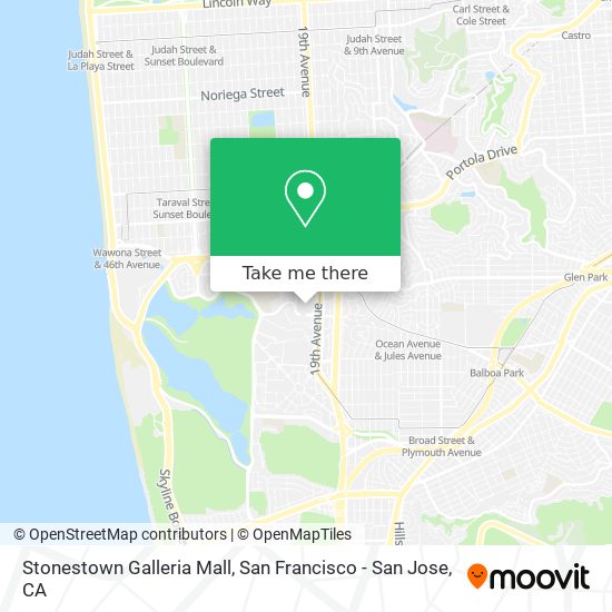 Mapa de Stonestown Galleria Mall