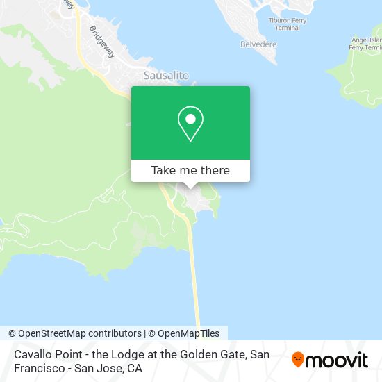 Mapa de Cavallo Point - the Lodge at the Golden Gate