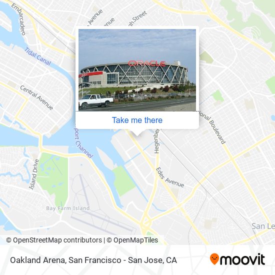 Mapa de Oakland Arena