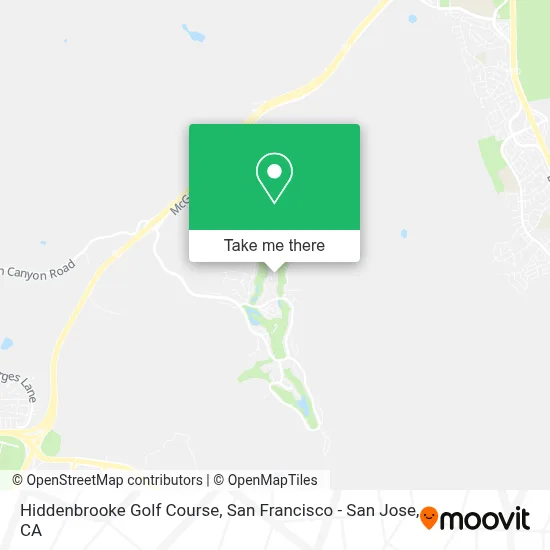 Hiddenbrooke Golf Course map