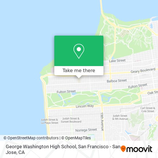 Mapa de George Washington High School