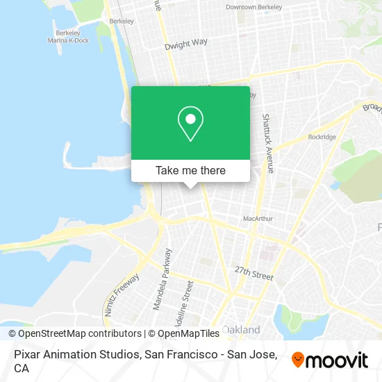 Mapa de Pixar Animation Studios