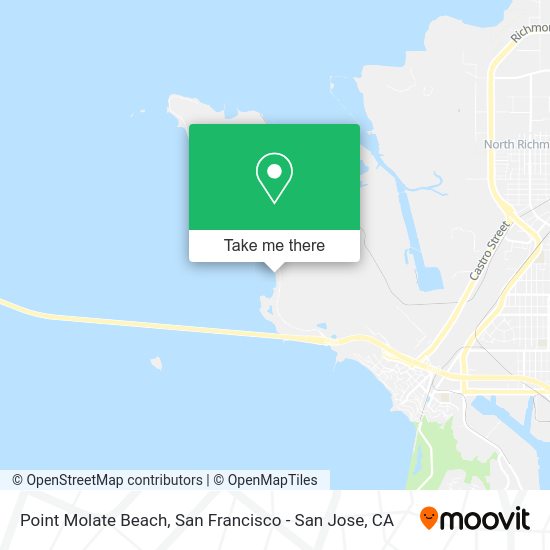 Point Molate Beach map