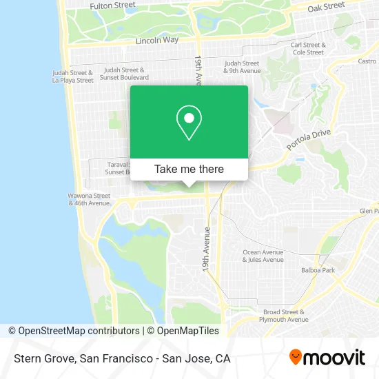 Stern Grove map