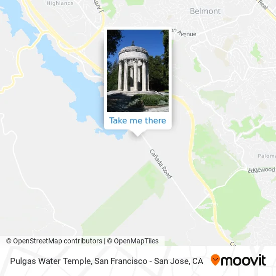 Pulgas Water Temple map
