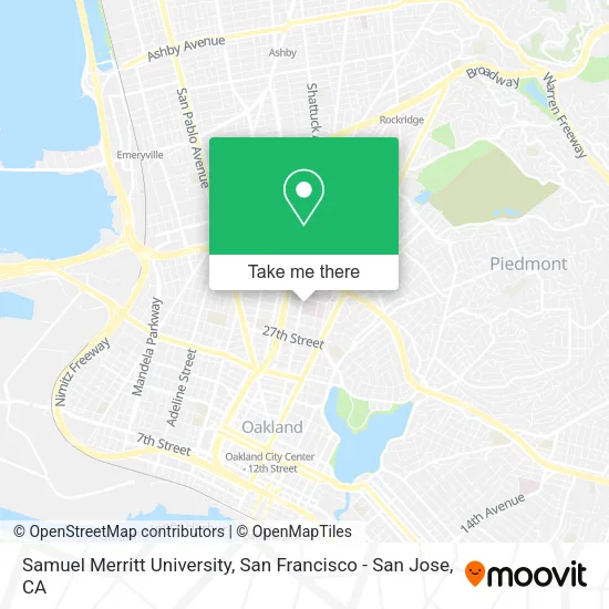 Samuel Merritt University map