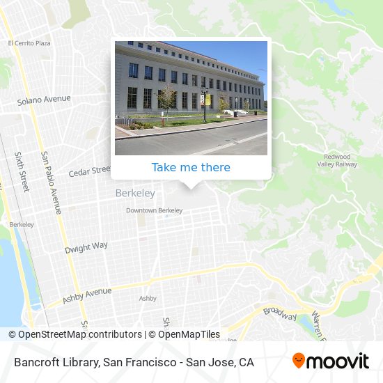 Bancroft Library map