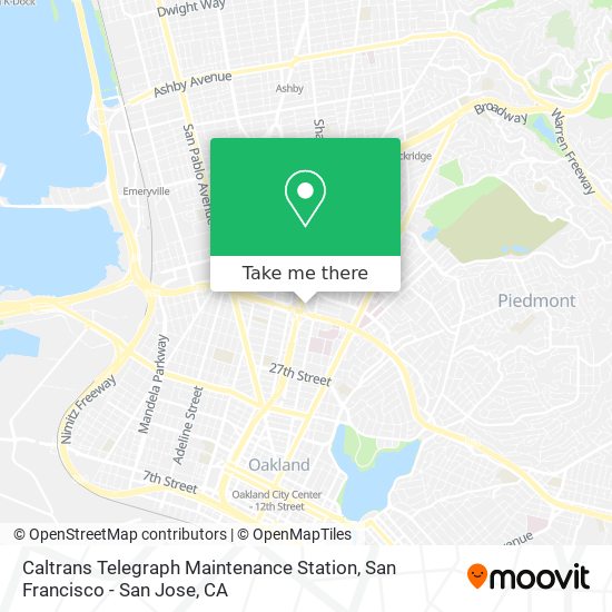 Caltrans Telegraph Maintenance Station map