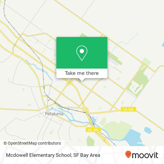 Mapa de Mcdowell Elementary School