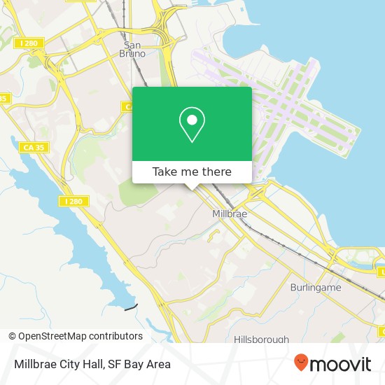 Millbrae City Hall map