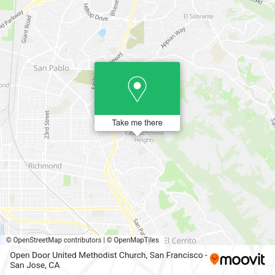 Mapa de Open Door United Methodist Church