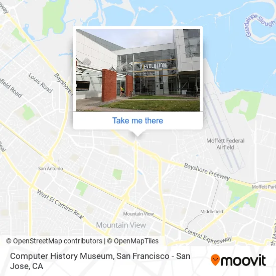 Mapa de Computer History Museum