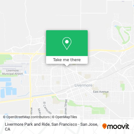 Livermore Park and Ride map