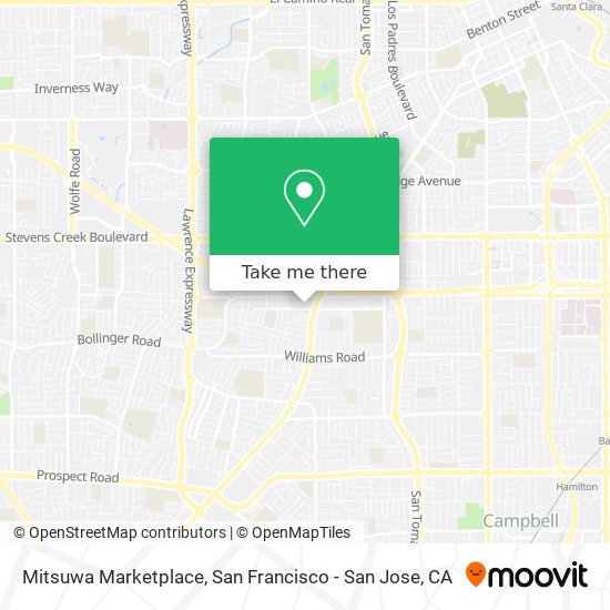 Mitsuwa Marketplace map