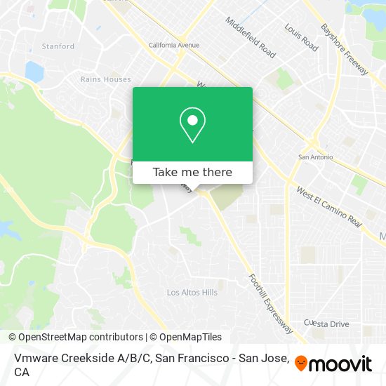 Mapa de Vmware Creekside A/B/C