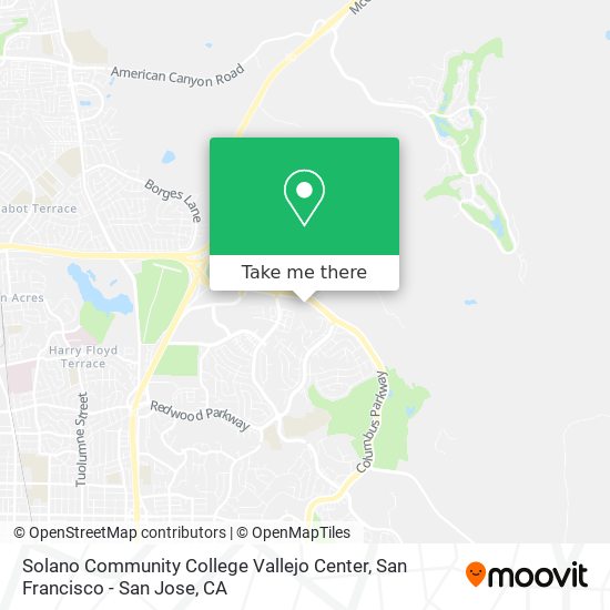 Solano Community College Vallejo Center map