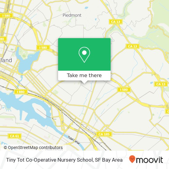 Mapa de Tiny Tot Co-Operative Nursery School