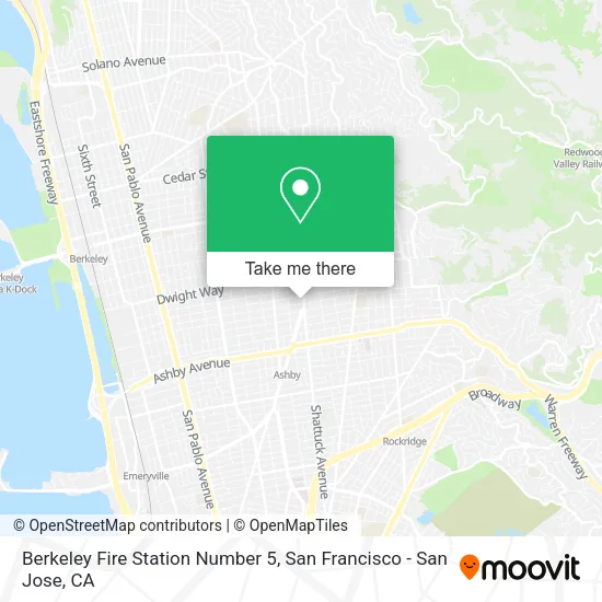 Mapa de Berkeley Fire Station Number 5