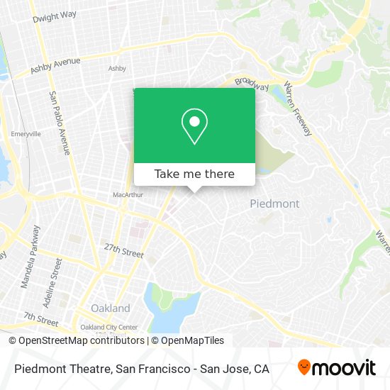 Mapa de Piedmont Theatre