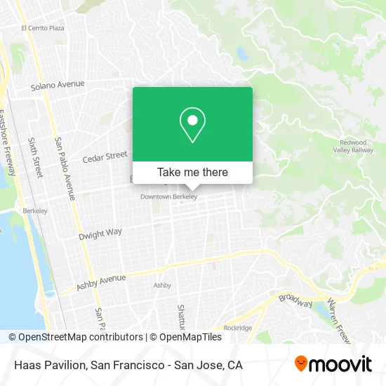 Mapa de Haas Pavilion
