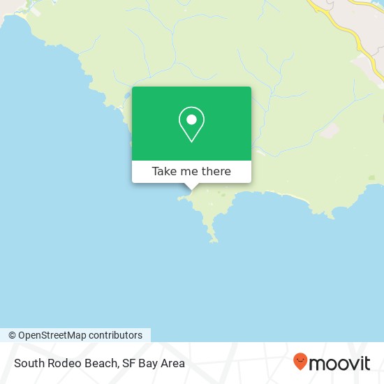South Rodeo Beach map