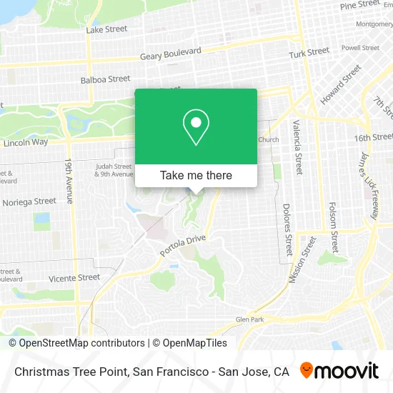 Christmas Tree Point map