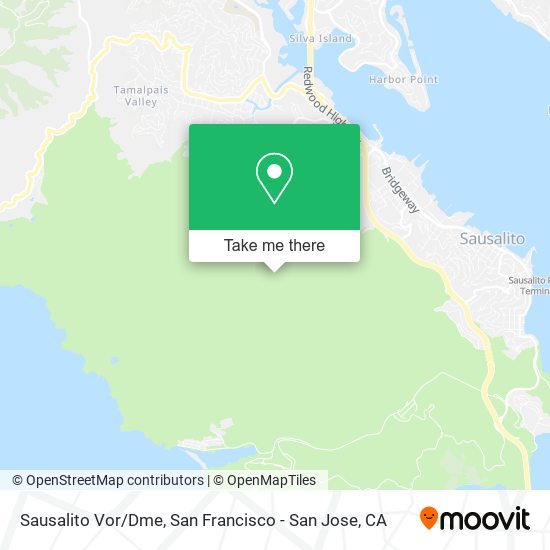 Sausalito Vor/Dme map