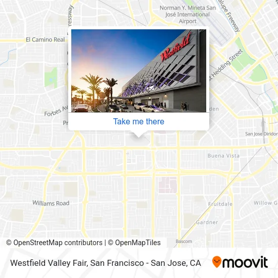 Westfield Valley Fair map