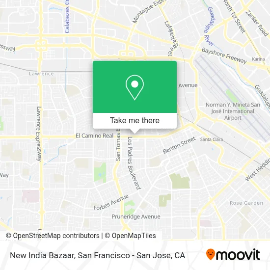 New India Bazaar map