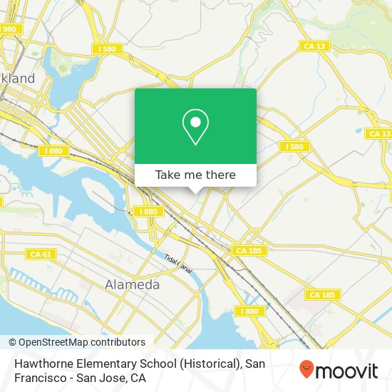 Hawthorne Elementary School (Historical) map